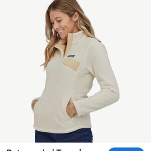 Patagonia Cream and Tan Women's Sweatshirt